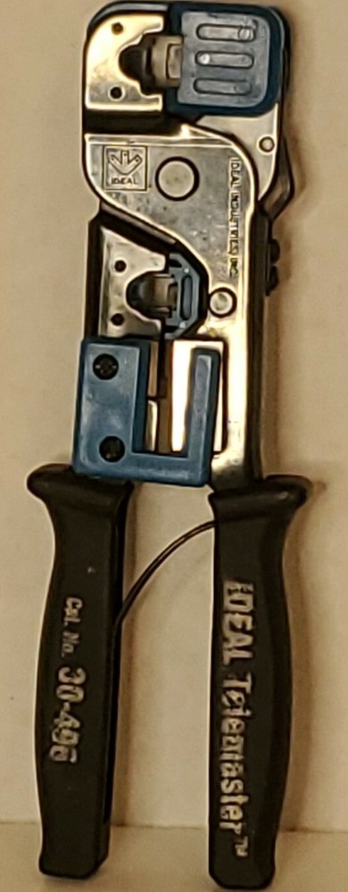 IDEAL TELEMASTER MODULAR PLUG TERMINATION CRIMP TOOL #30-496 used