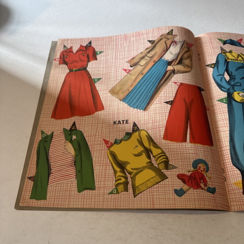 CAMPUS QUEEN PAPER DOLLS ORIGINAL UNCUT SAMUEL LOWE