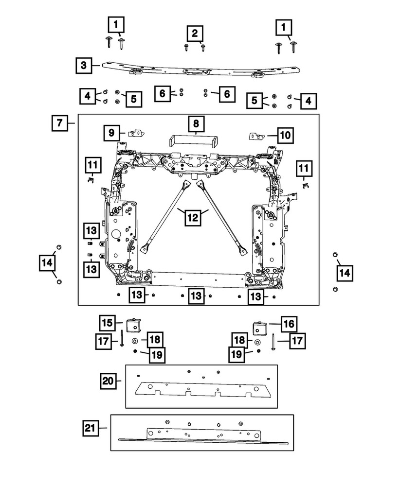 Genuine Mopar Hex Nut Rivet 68622347AA