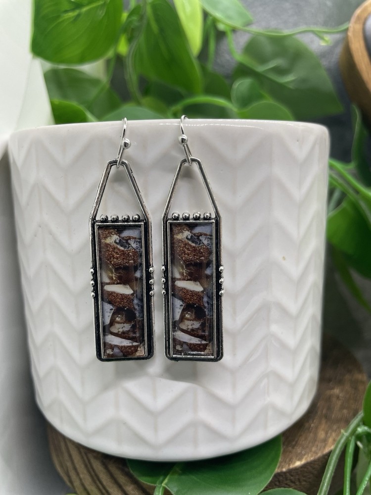 2” Earring Set Silver-tone Boho Hook Dangle Drop New Free Ship B5184