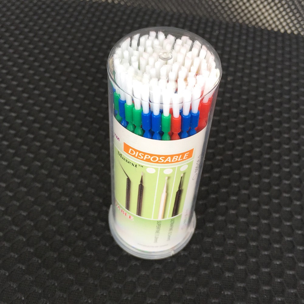100Pcs Disposable Micro Brush Dental Bendable Applicators 4 Assorted EASYINSMILE