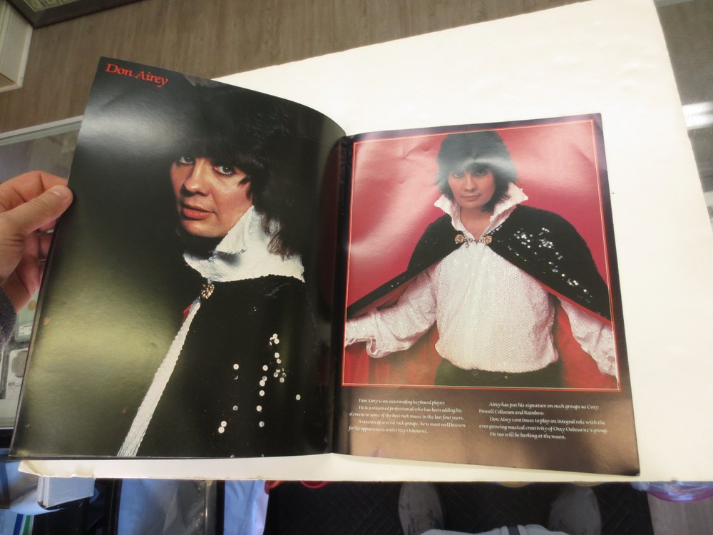 Ozzy Osbourne & Jake E. Lee Autographed Bark At The Moon World Tour 1984 Program