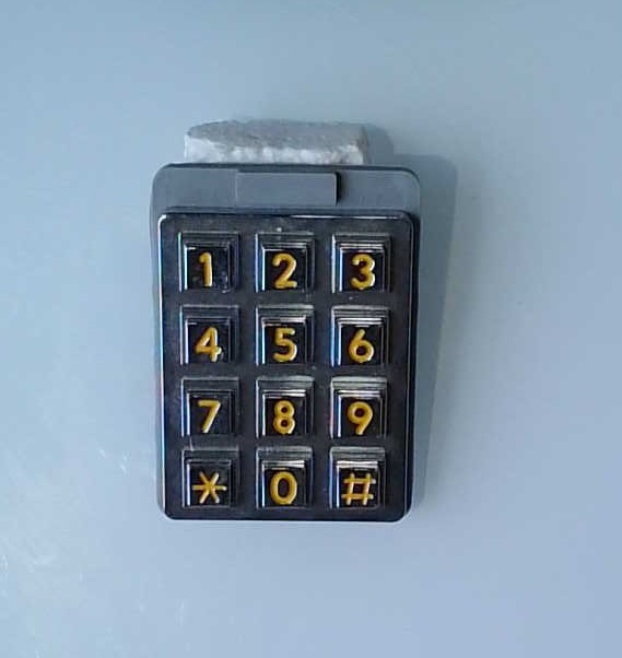 Sentex Samwell 7 Pin Gold Numbers Numeric Keypad
