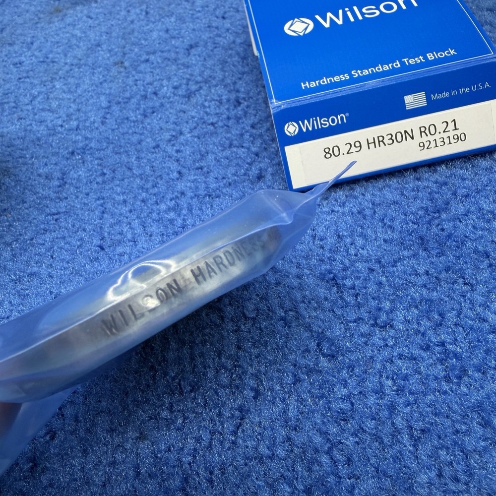 3x Buehler Wilson Hardness Test Block