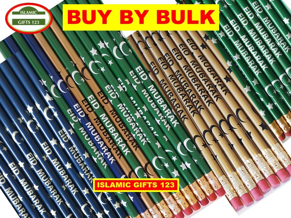 Eid Pencils Eid favors Islamic Gift Eid Party decor Eid Kids Gift Ramadan Gifts