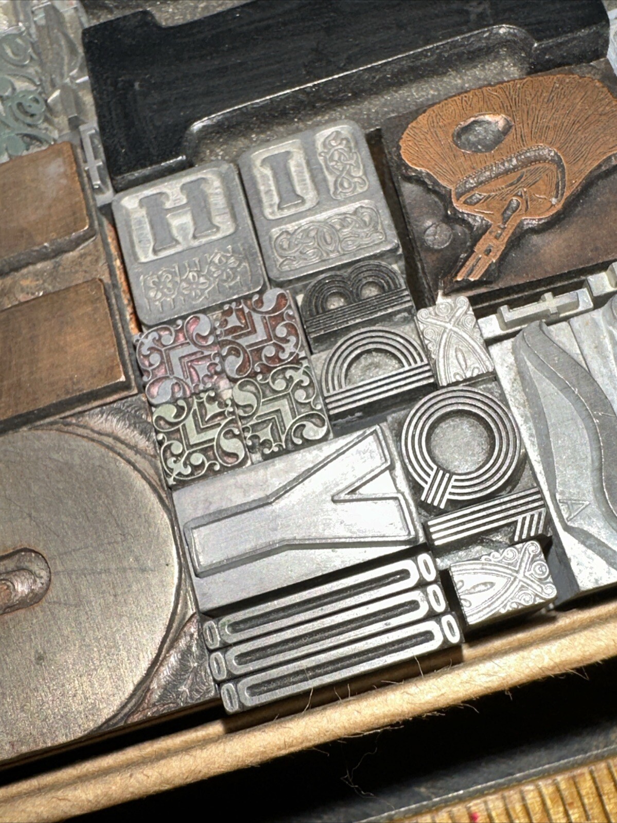 Printing Blocks Ornamentals Borders Dingbats. Wonderful Variety!! #54 Beautiful!