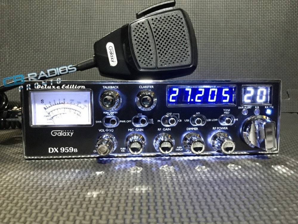 Galaxy DX-959B BLUE NITRO+CLEAR KNOBS  + PERFORMANCE TUNED + ECHO SOUND BOARD