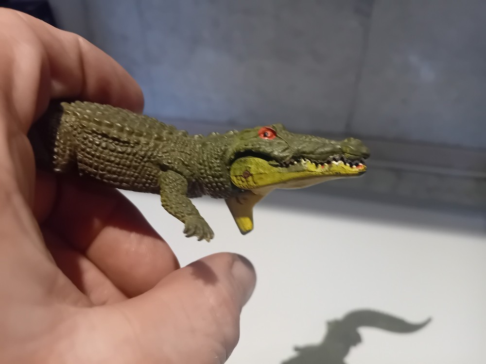 2 Britain's 1972 Crocodiles With Opening Mouths