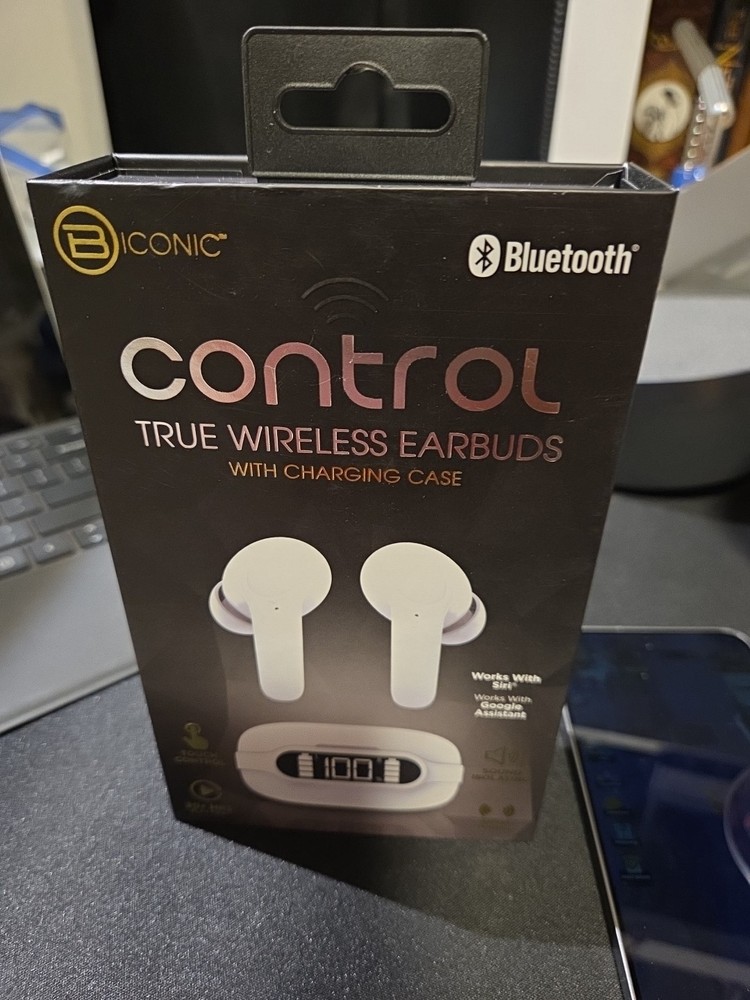 Biconic "Control True Wireless Earbuds" Bluetooth Earbuds (BC-AU-BE-144-WT)