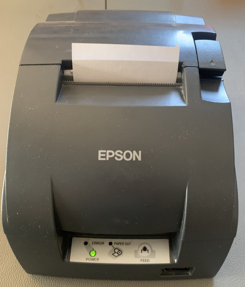 Epson TM-U220B M188B POS Receipt Printer Ethernet Network UB-E04 Tested No PS