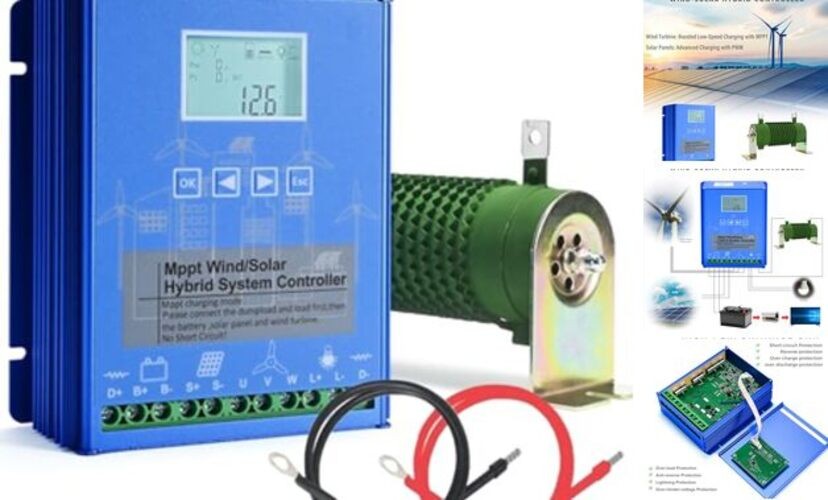 Wind Solar Hybrid Charge Controller, 1400W Wind and Solar Charge Controller,