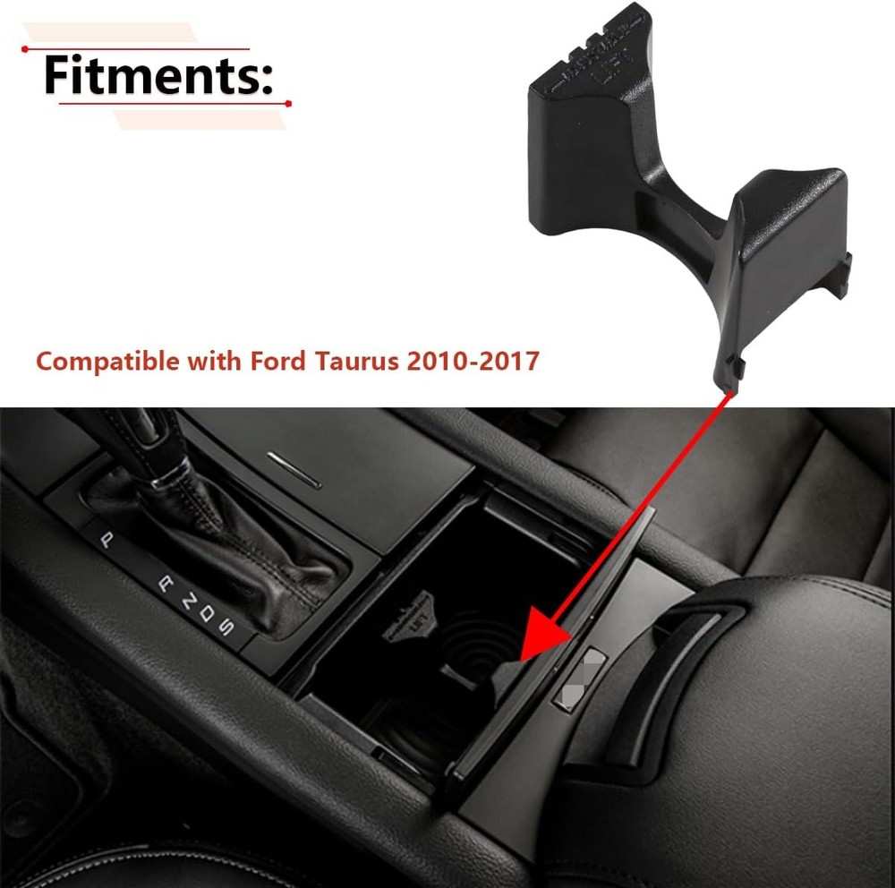 Cup Holder Insert Divider Compatible with Taurus 2010 2011 2012 2013 2014 2015 2