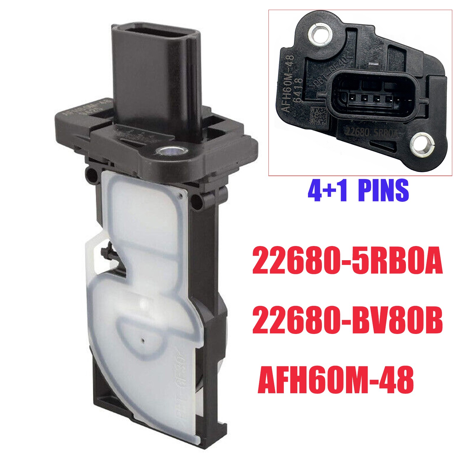 Mass Air Flow MAF Sensor for Nissan Pathfinder Rogue INFINITI QX60 22680-5RB0A