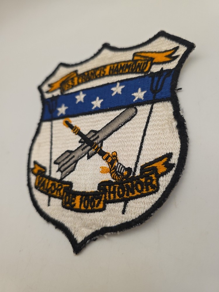 USS Francis Hammond DE-1067 Patch No Glow