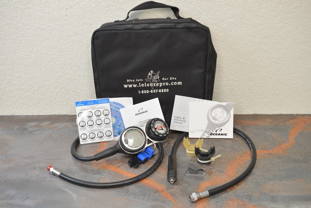 Oceanic Versa Pro Dive Computer 3 Gauge Console w/ Compass & 5000psi Gauge
