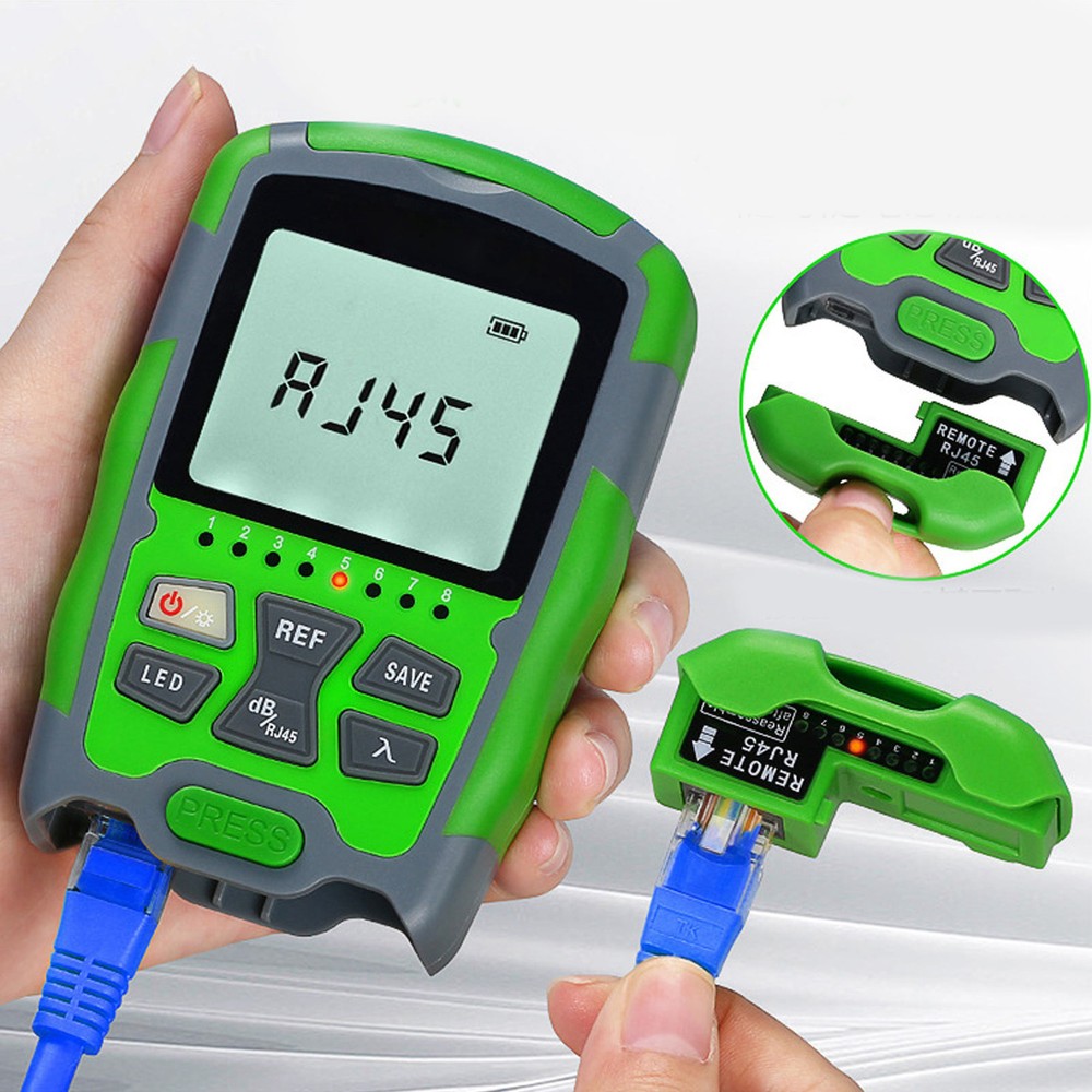 Optical Fiber Power Meter ‑70~+10dbm Digital Display Optic Cable Tester Tool