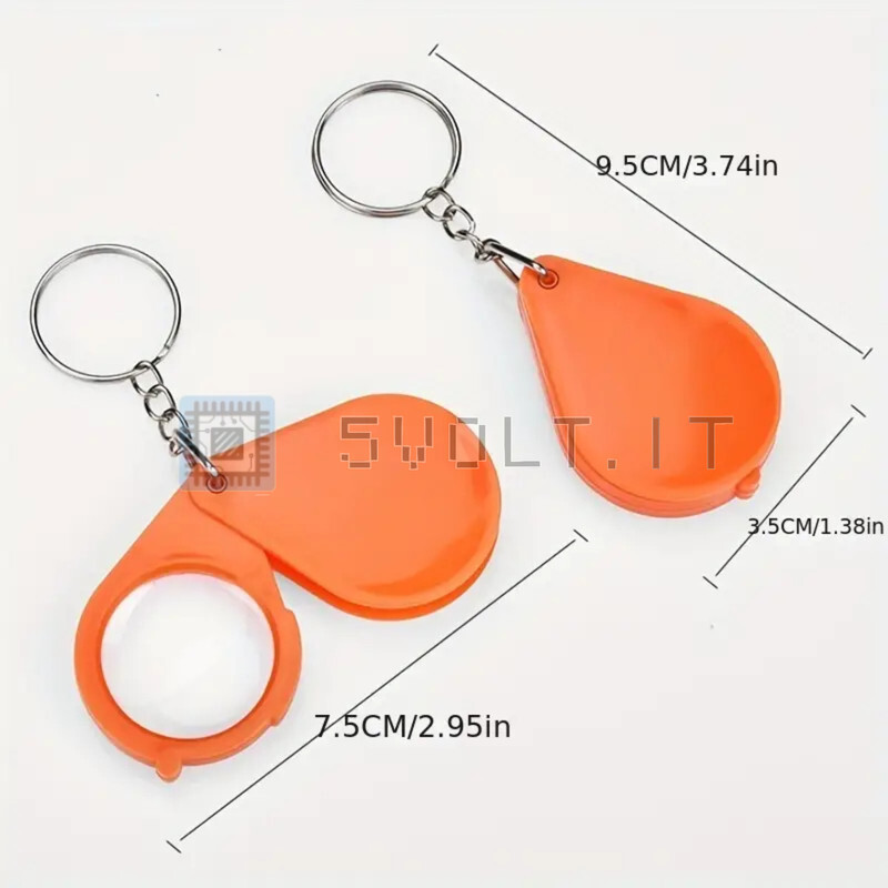 Mini Elderly Portable Keychain Magnifier