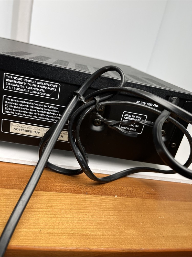 HARMON KARDON CDR 2 Dual CD Player Disc Error. Powers On, Disc tray Doesnt Open