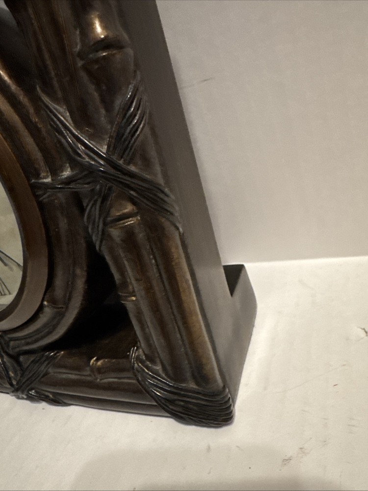 Vintage Legacy Bamboo Resin Mantel Clock