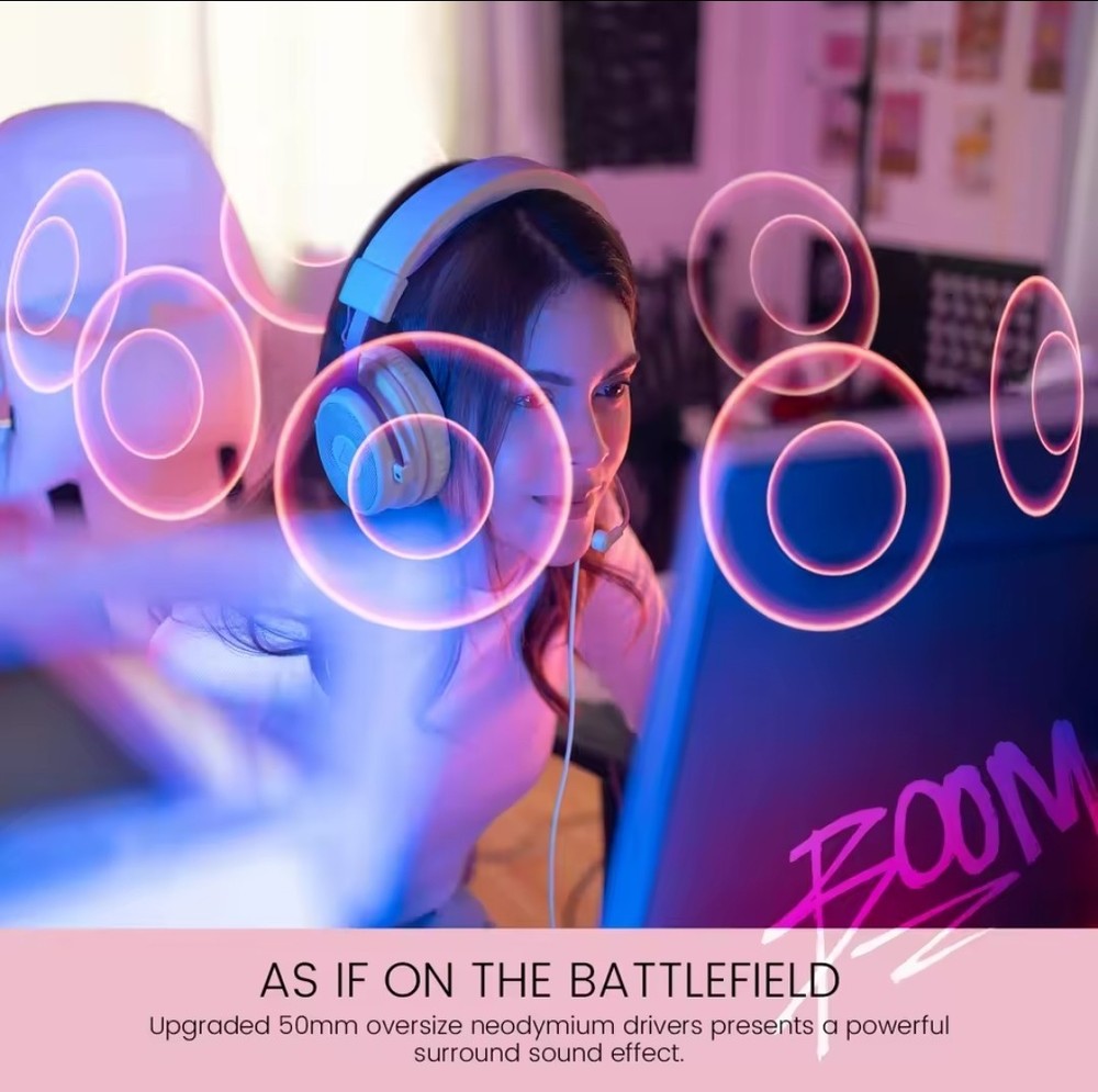 EKSA E900 Gaming Headset Wired Computer Headphones, Microphone,PS4, PS5, Laptop