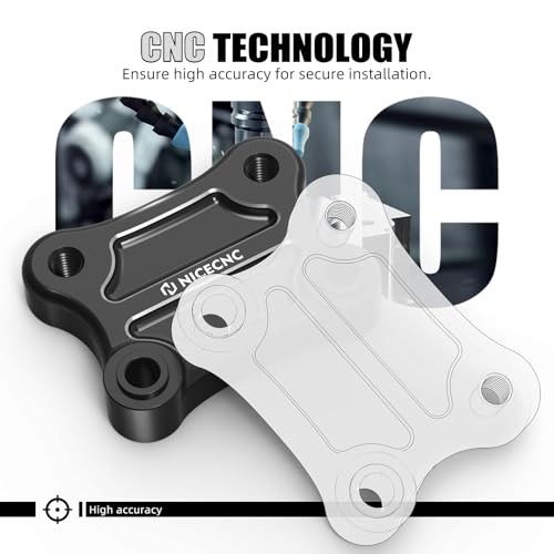 Handlebar Riser Pull Back Plate Aluminium Black Handlebar Displacement black