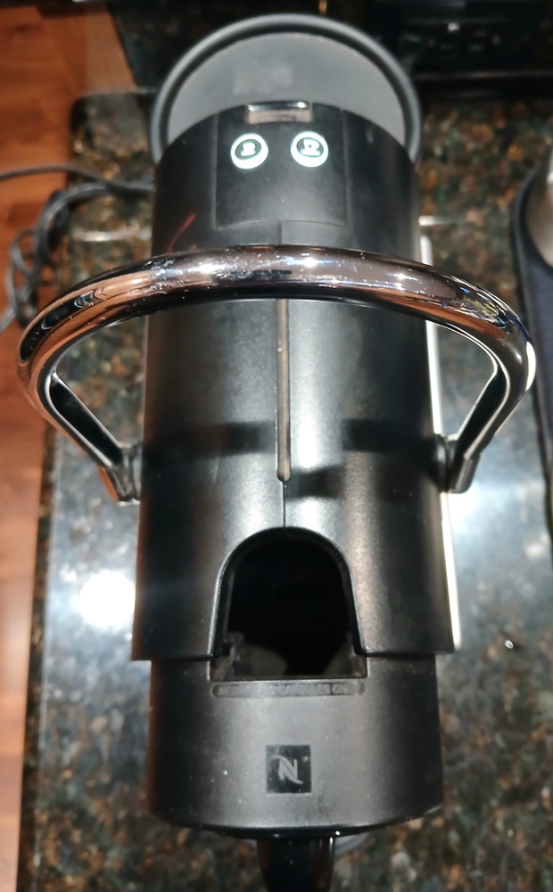 Nespresso Type D60 (Pixie) Coffee Espresso Machine Maker Brushed Aluminum
