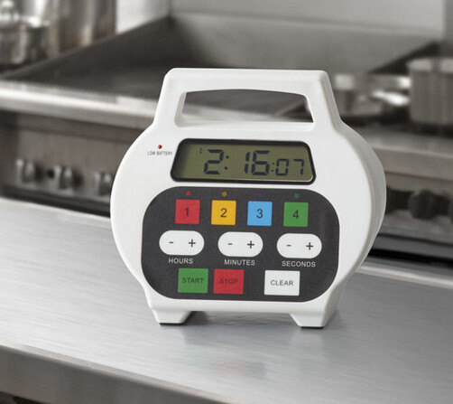 ChefMaster 90218 4 Channel Kitchen Timer w/ LED Display