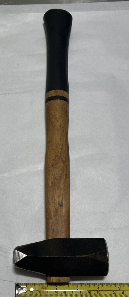 Blacksmith Hex Cross Pein Hammer Dyed Handle