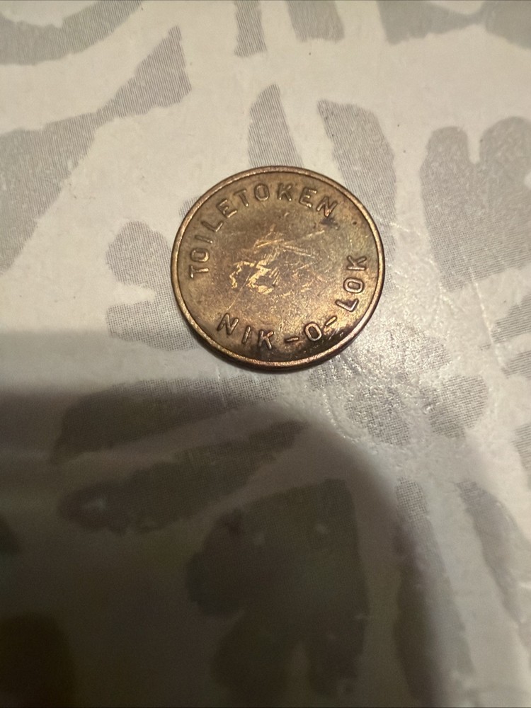 Nik-o-Lok Toiletoken- Brass Coin