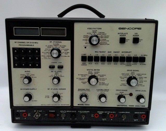 Sencore VA62 Universal Video Analyzer RF Communication Test Set Programmable