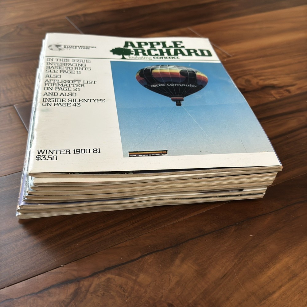 Apple Orchard Magazine Computer 9 issues 1980-1982