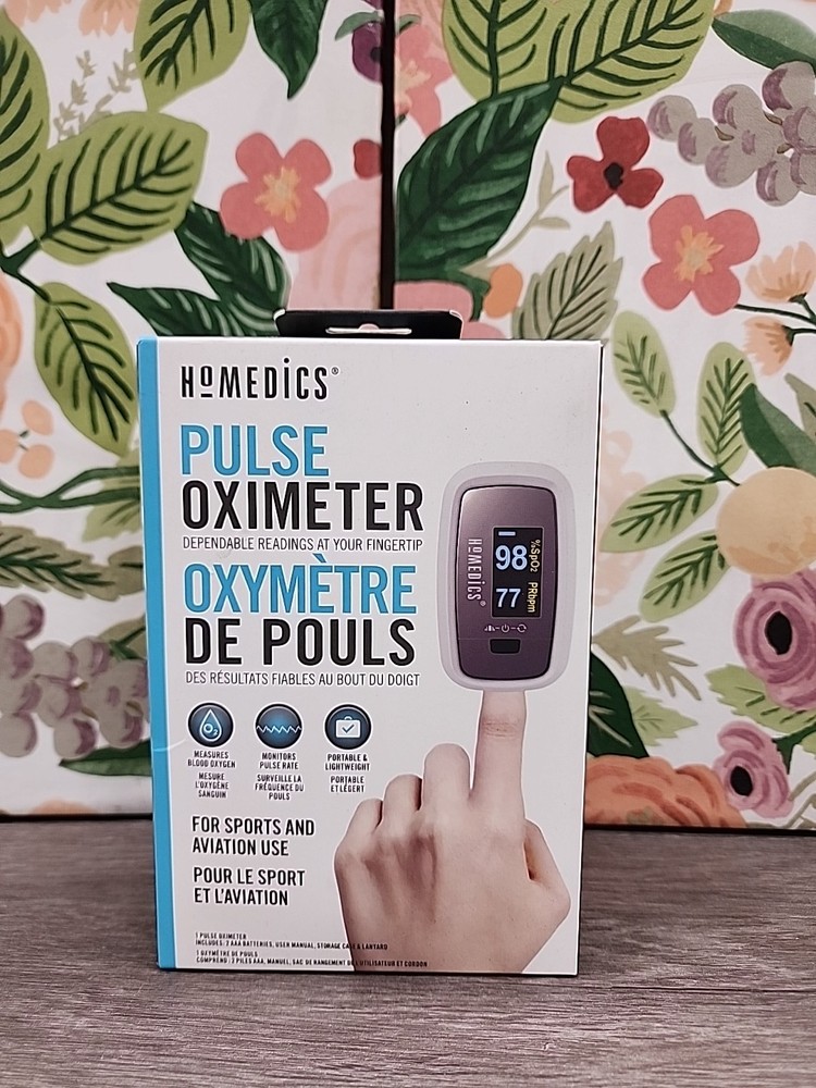 Homedics Pulse Oximeter Fingertip - Open Box
