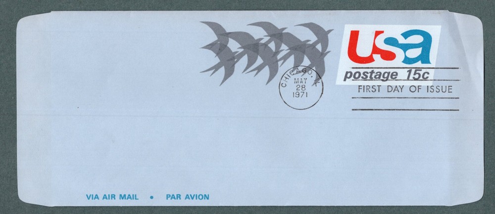 US #UC44 UC44A UC46 (3) Air Letter First Day Issues