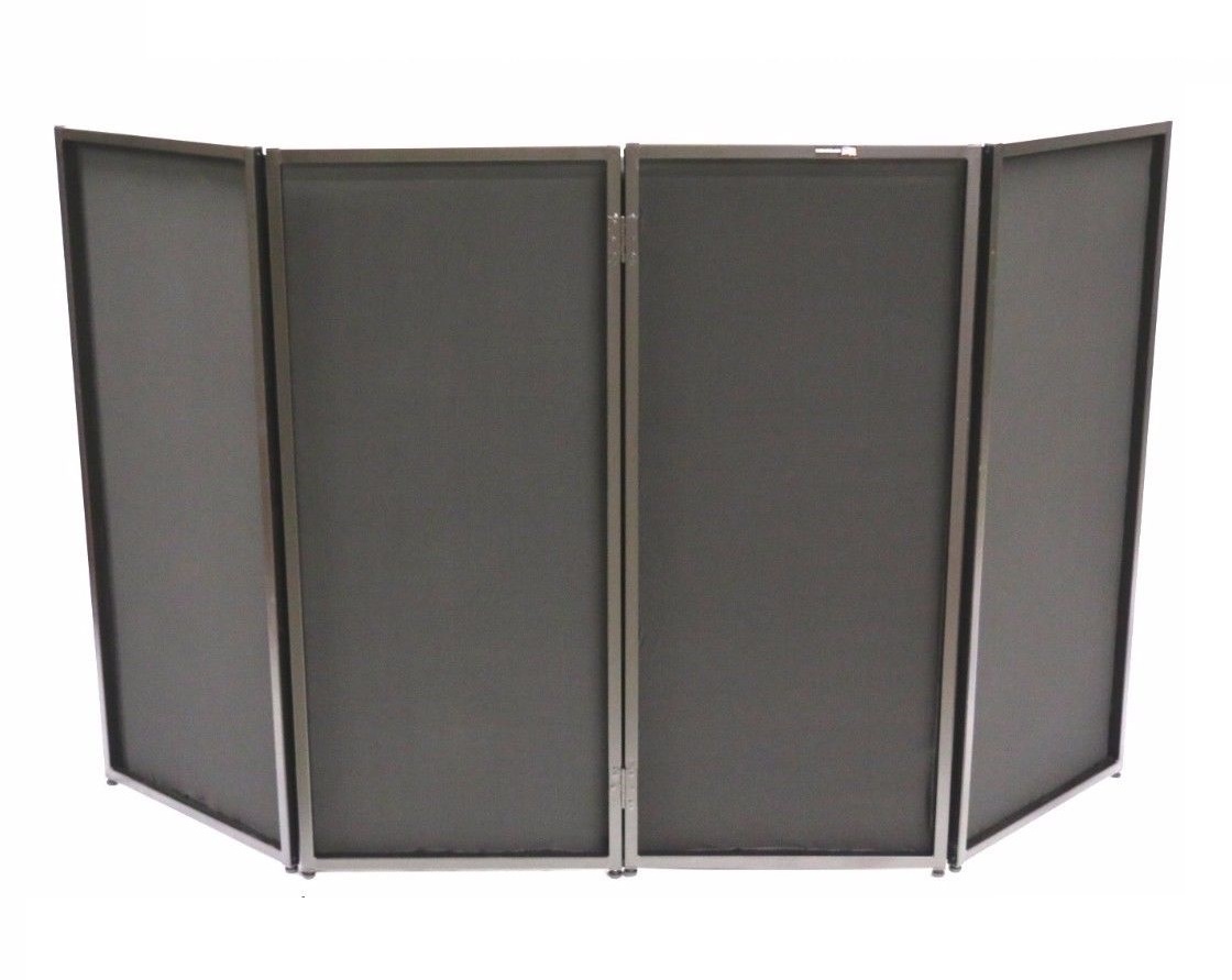 CedarsLink DJ Event Facade White/Black Scrim Metal Frame Booth +Travel Bag Case