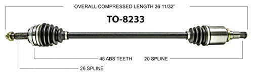 TO-8233 CV Axle