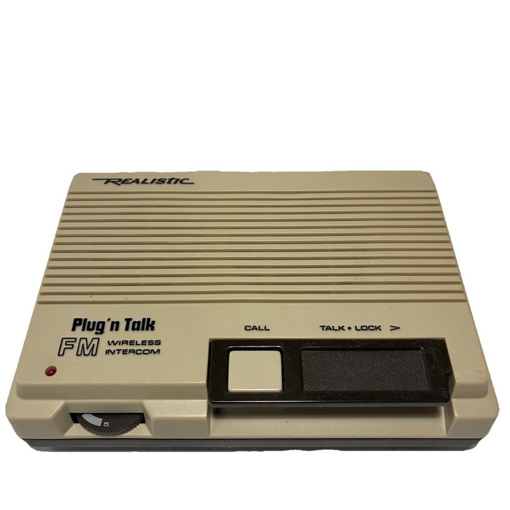 Realistic Plug 'n Talk Wireless FM Intercom System Only 1 Station 43-207C VTG