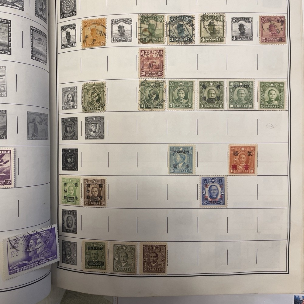 2 Harris Statesman Deluxe Worldwide Albums 2000+ Stamps to 1965 & 76 In 1 Binder