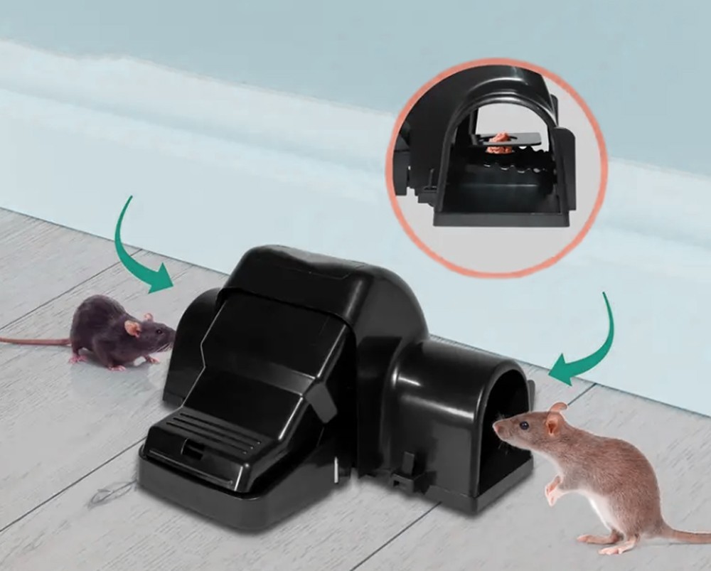 Snap Catch Rat Tunnel Trap – Humane Reusable Rodent Catcher for Indoor & Outdoor