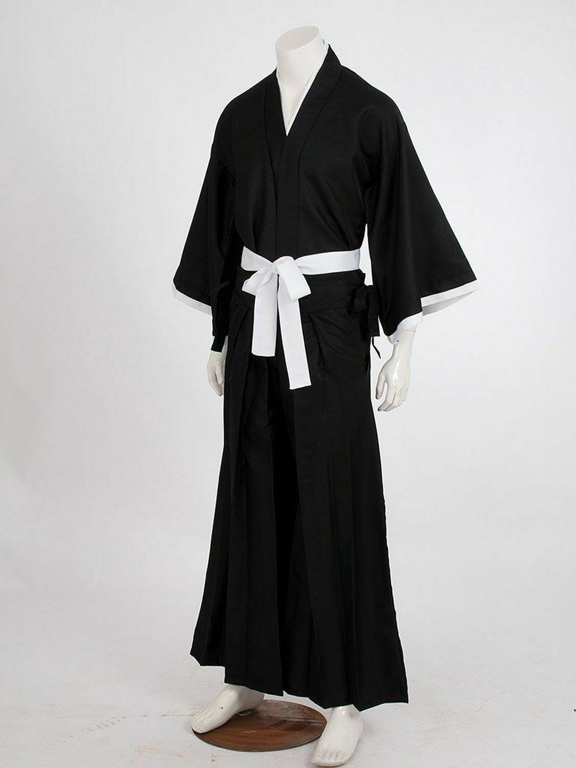 Bleach Kurosaki Ichigo Robe Cloak Coat Japanese Anime Cosplay Halloween Costume