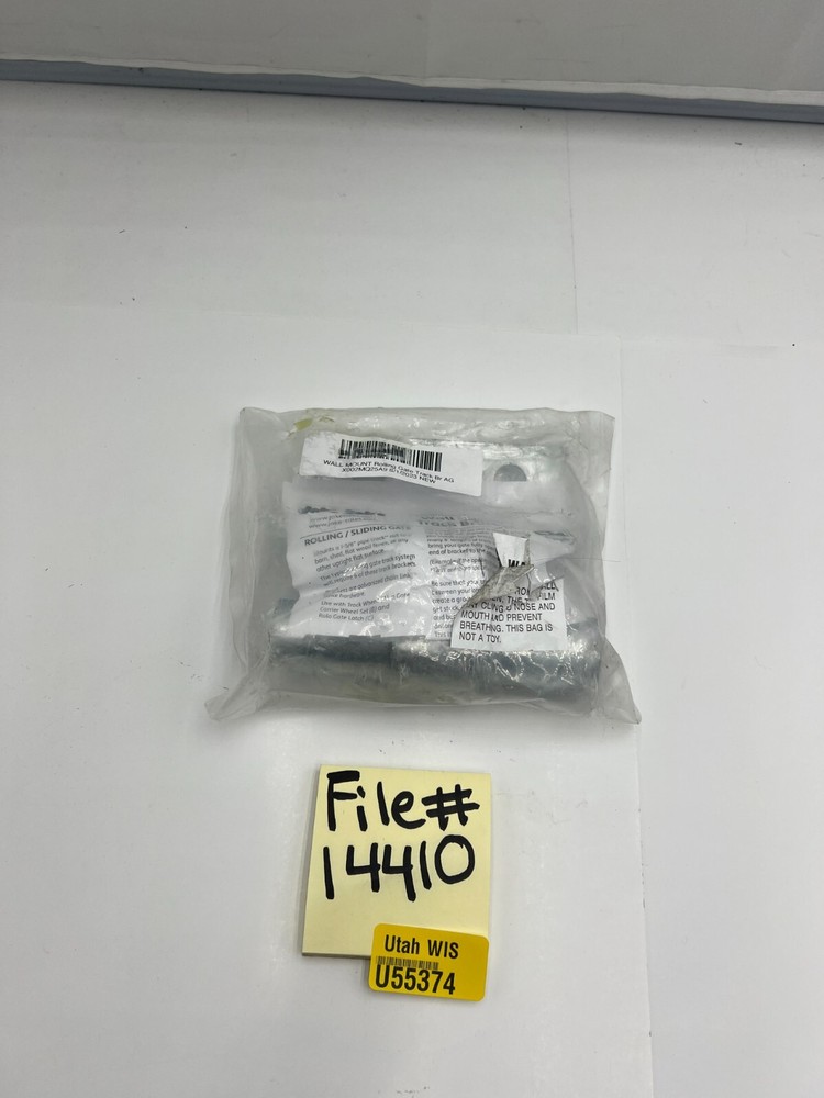 WALL MOUNT Rolling/Sliding Gate Track Bracket 1-5/8" Pipe Track