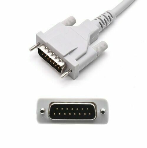 Mortara Burdick 15 pin 10 Leads Banana EKG Cable Compatible - Same Day Shipping