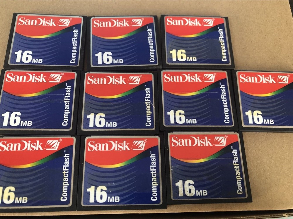 10PCS 16MB Sandisk Compact Flash Card 16MB CF Memory card SDCFB