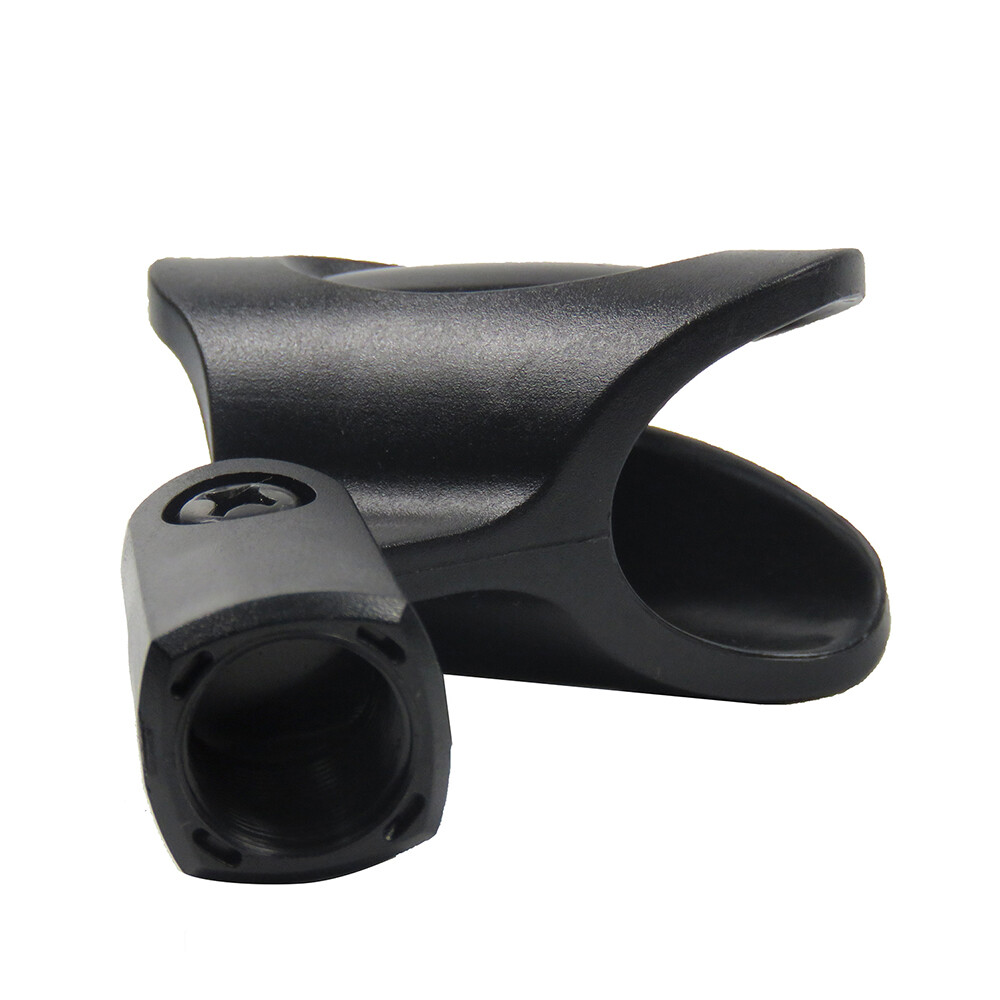 Pair Flexible Adjustable Microphone Stands Clamp Clip Holder Base Mount Stands