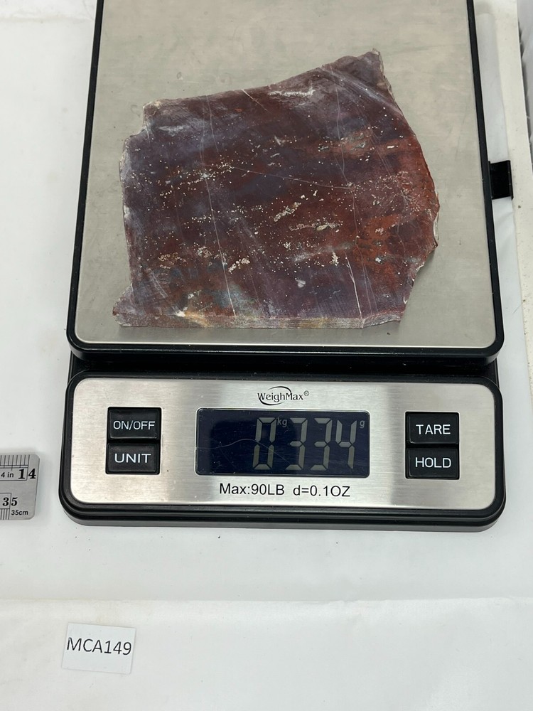 Large Cathedral Raspberry Agate Slab Cabbing Lapidary Combo Ship Avail