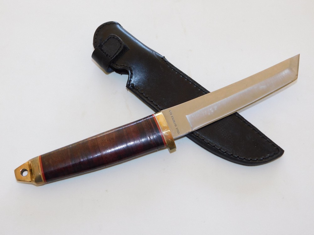 Rare Vintage Edge Co Tanto Fixed Blade Knife