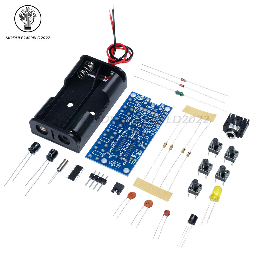 76MHz-108MHz Wireless Stereo FM Radio Receiver Module Electronic Learning Kits
