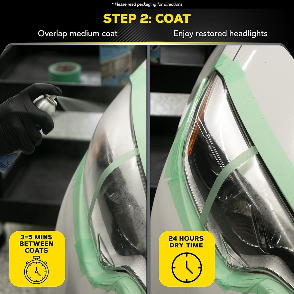 Meguiar's Two Step Headlight Restoration Kit, Clear – Cleaning Solution, 4 Count
