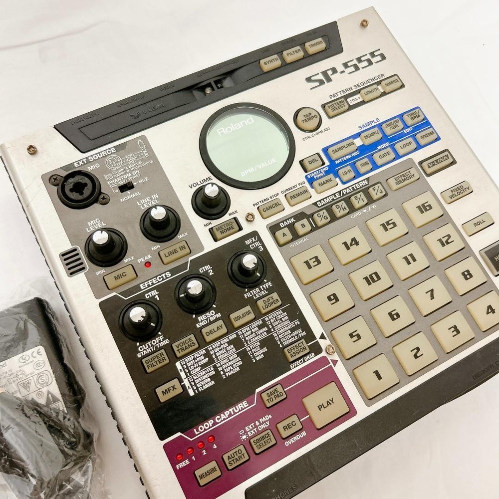 Roland SP-555 Sampler DTM MIDI Performance Unit Excellent with Power Cable