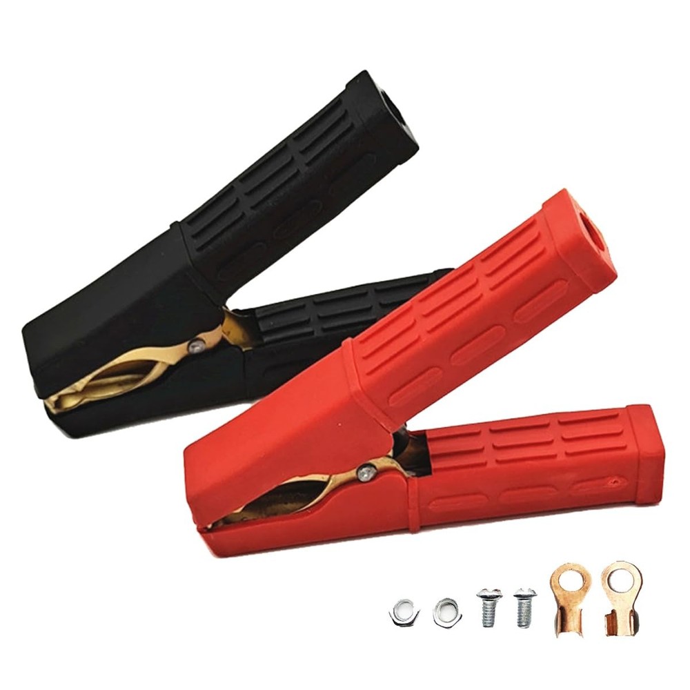 2 Pcs 500A Heavy Duty Battery Jumper Cable Clamps Car Battery Clamps Replacement