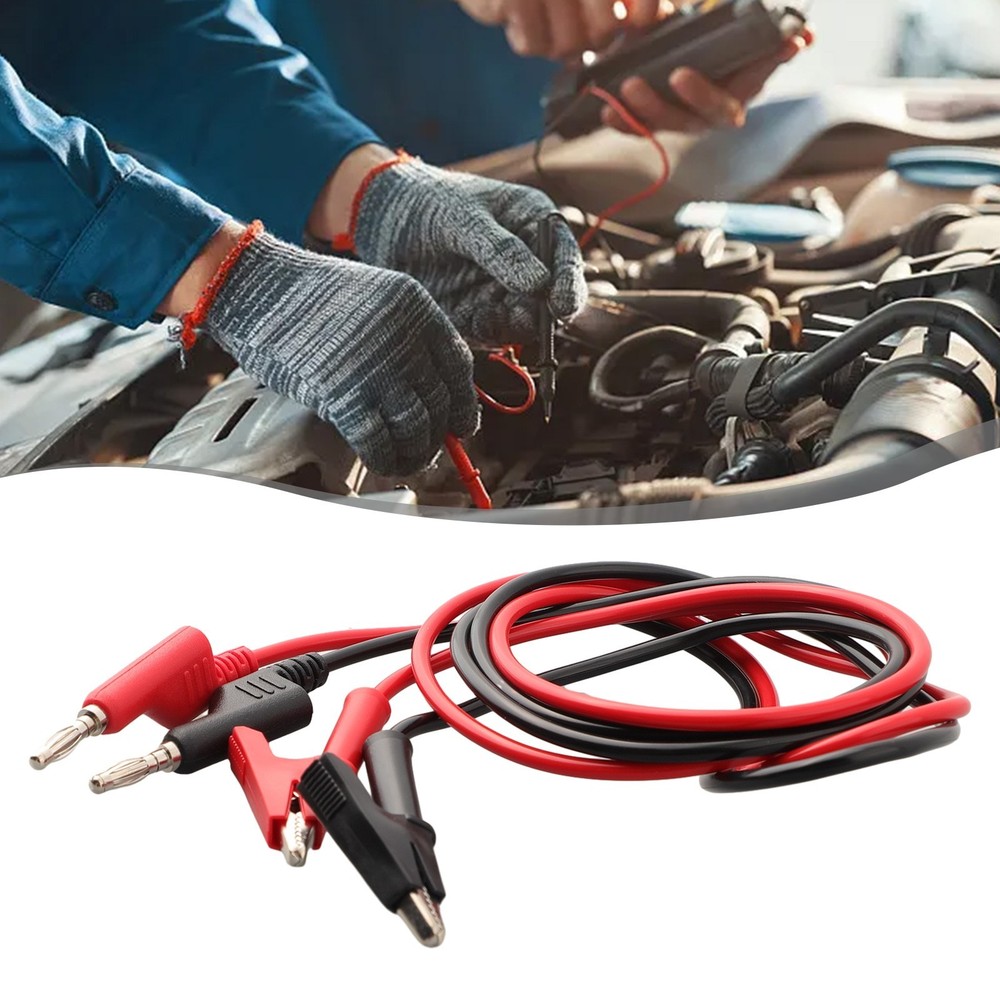 CABLE Crocodile Clamp Test Leads Signal Detection Utility Meter Maintenance
